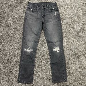 Levi's 511 Slim Fit Men's Jeans - Distressed Gray/Black - W29 L30